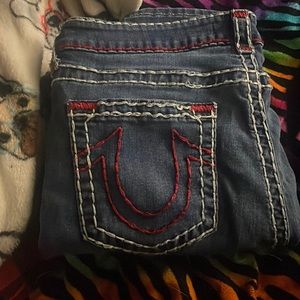 True Religion straight legged jeans perfect condition